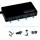 5Gbps Speed 4-Port USB 3.0 Portable Compact Hub Adapter For PC Laptop