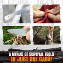 Outdoor EDC Survival Fishing Hook Card Portable Camping Hiking Tool Cards Newly