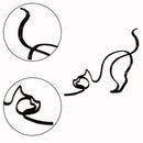 Home Ornament Cat Sculpture Art Sculpture Abstract Line Ornament Cat Decoration