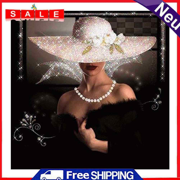 Oil Paint By Numbers Lady Frameless Picture Craft Kit for Home Decoration