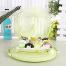 10 inch Round Portable Cake Box Fresh-keeping Case Birthday Decor (Green) Newly
