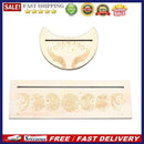 2pcs Moon Rectangle Shaped Wooden Card Stand Altar Tarot Cards Display Holder