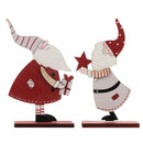 Home Wooden Craft Chrismtas Wood Ornament Desktop Decoration Santa Claus