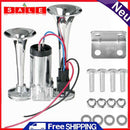 12V Dual Trumpets 600dB Super Loud Air Compressor Horn Signal Alarm for Car Boat