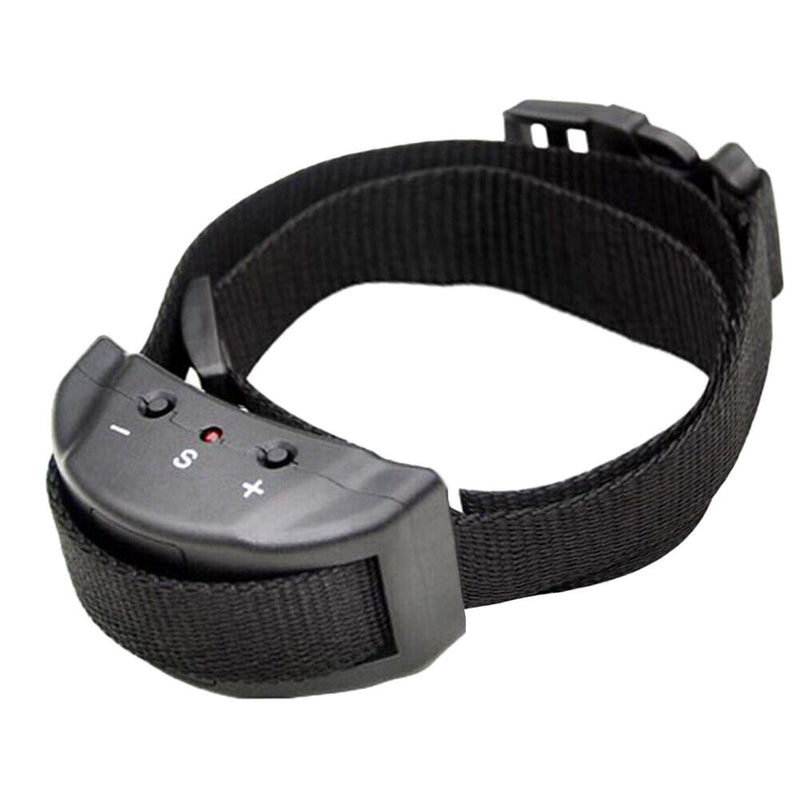 Waterproof Pet Anti Bark Device Ultrasonic Dogs Training Barkproof Collar Black
