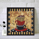 11CT Stamped DIY Coffee Full Embroider Embroidery Craft Cross Stitch Kits