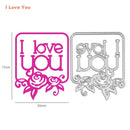I Love You Cutting Die Stencil Scrapbooking Paper Embossing DIY Album Card Newly