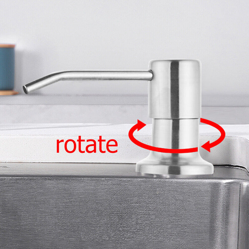 Liquid Soap Dispenser Extension Kit Bathroom Kitchen Sink Lotion Pump Head Tube