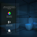 16 Colors LED Motion Sensor Toilet Light Battery Operated Bright Night Lamp