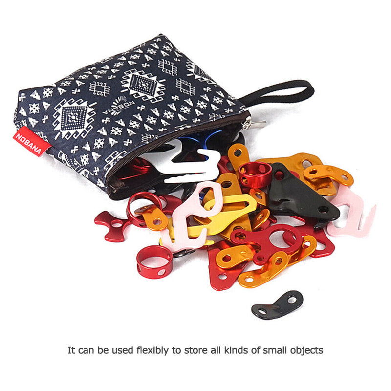 Outdoor Mini Cosmetic Storage Bag Makeup Pouch Oxford Cloth Zipper Organizer