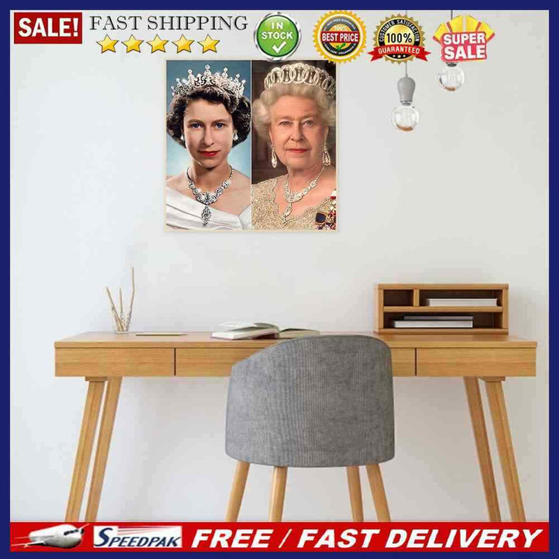 The Queen of England 5D DIY Diamond Painting Kits Full Round Drill Wall Decor