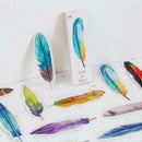 30pcs Cute Creative Colorful Feather Paper Bookmark School K7E1 L6C0 Cli V2Y5