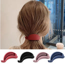 Women Girls Hair Clips Banana Shape Hair Claws Ponytail Holder Sweet Hairpins