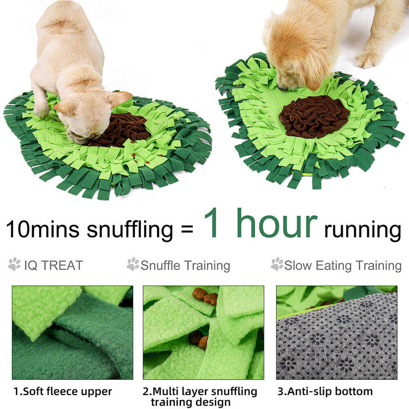 Nose Smell Training Sniffing Pad Slow Feeding Bowl Durable Carpet Pet Supplies