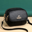 Retro Women Casual Solid Color PU Leather Small Crossbody Shoulder Messenger Bag