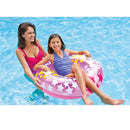Inflatable Swimming Rings Adults Pool Beach Floating Swim Circle (Pink)