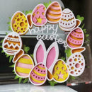 2022 Easter Bunny Garland Home Garden Door Wall Decor Hanging Easter I9X4