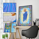 5D DIY Special Shaped Diamond Painting God Cross Stitch Mosaic Kit Home Wall Art