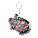 Sequins Pig Keychain Car Backpack Accessories Keyring Pendants (Multicolor)