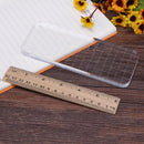 DIY Transparent Handle Seal Stamp Block Scrapbooking Photo Album Decor