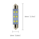 White 2835 6SMD 44MM Festoon Light C5W Car LED Reading Bulbs Dome Lamp For 4Pcs