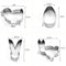 Easter Decoration Easter Egg Easter Biscuit Mould Cake Mold Cookies Cutter