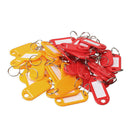 100pcs Plastic Keychain ID Label Keychain with Keychain