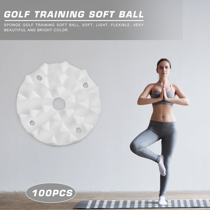 100pcs Plastic Lotus Acupressure Yoga Mat Spikes Workout Pilates Cushion Needle