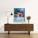 5D DIY Diamond Painting Full Square Drill Cartoon Snowman Wall Decor Rhinestone