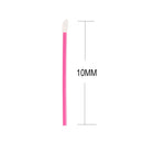50pcs Disposable Lip Brush Stick Portable Mini Lipstick Applicator (Rose)