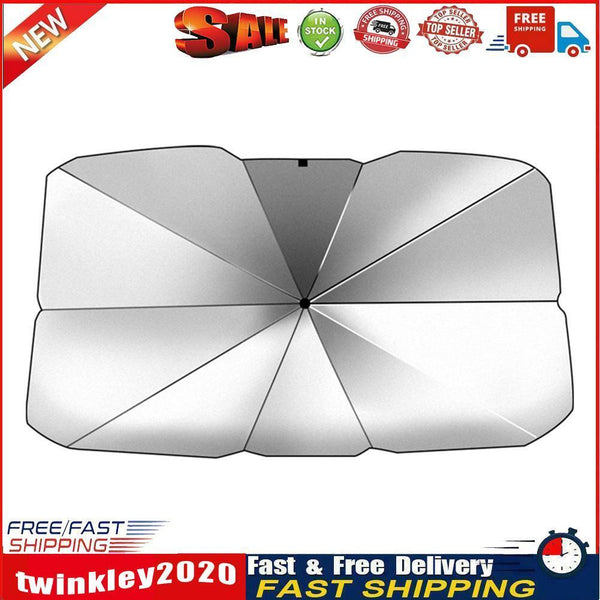Car Auto Windshield Sun Shade Umbrella Foldable Sun Visor UV Protector (L) Newly