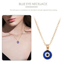 Evil Eye Pendant Necklace Chain - Blue Eye Alloy Rope Chain Necklace Family Gift