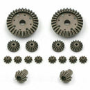 For Wltoys 12428 12423 16PCS/Set Metal Gear Rear Drive Shaft Upgrade Accessories