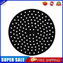 Air Fryer Liner Pad Silicone Baking Anti Slip Steamers Mats (Black 8in)