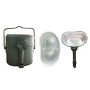 Outdoor Portable Cooking Camping Hiking Cookware Set Mess Kit Box Army R2R2