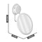 Wall Hang Round Shave Mirrors Bath Mirrors Makeup Supplies Vanity Mirror