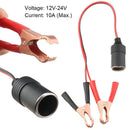 Adapter Crocodile Clip Female Socket to Battery Car Cigarette Lighter Alligator