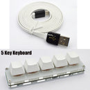 5 Key Gaming Keyboard Program Macro keypad + 1.5M Data Cable Mechanical Keyboard