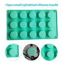 15 Cell Round Silicone Cake Mold Chocolate Pastry Baking Cupcake Decoration Tool