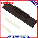 Guitar Accessories Ivory ABS Nut and Saddle Slotted + 110mm Rosewood B