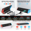 Console TV Dock Station with 1000Mbs LAN Port/4K HDMI-compatible for Switch OLED