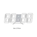 LED Digital Alarm Clock Snooze Desk Clock Date Temperature Function (White)