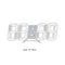LED Digital Alarm Clock Snooze Desk Clock Date Temperature Function (White)