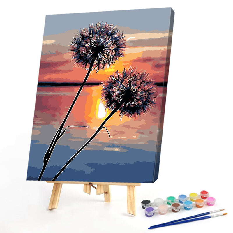 40x50cmNight Scenery Oil Paint By Numbers Picture Painting