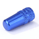 Aluminum Alloy Bicycle Tire Gas Nozzle Valve Cap Cycling Dust Cover (Blue) Newly