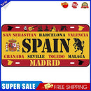 Spain Retro Metal Plate Tin Sign Plaque Poster for Bar Club Cafe Painting