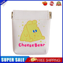 Korean Cute Cartoon Coin Purse Women Mini PU Card Holder Clutch (White)