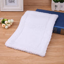 Plush Pet Hamster Cushion Mat Squirrel Warm Blanket Guinea Pig Bed(White) Newly