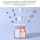 Cotton Swabs Qtips Storage Organizer 2 Grids Separate Holder Box (White) Newly