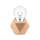 Solid Wood Table Lamp Base E27 220V Wooden Light Holder w/Switch Line (H) Newly
